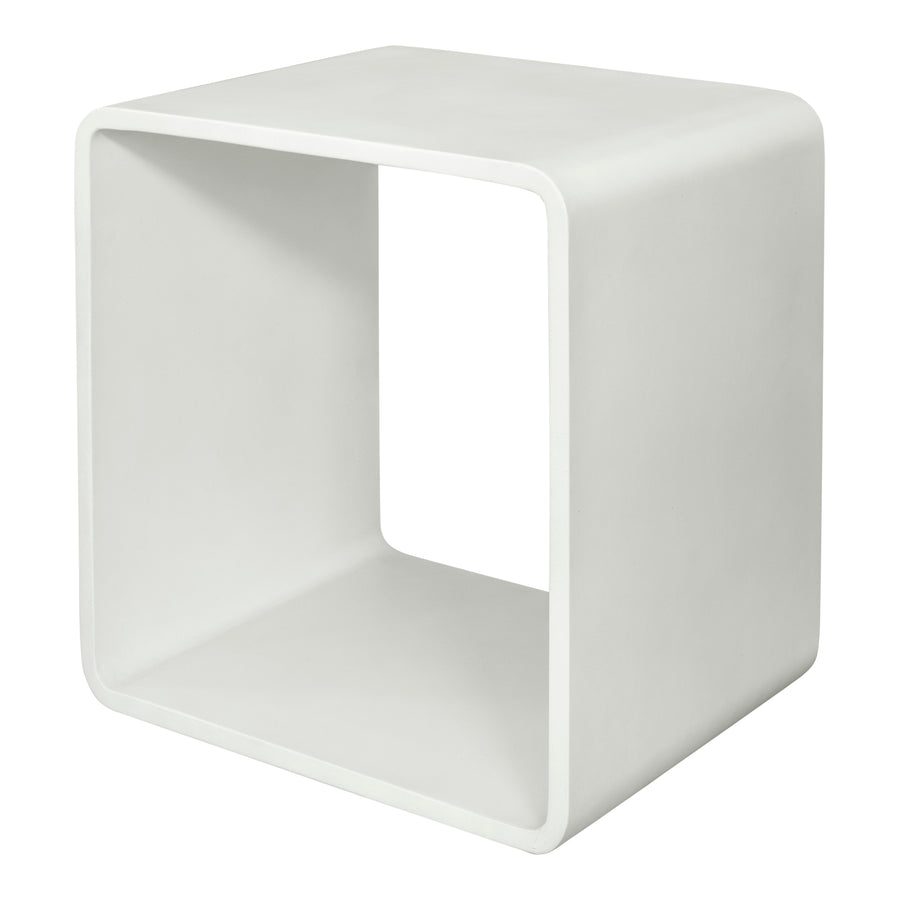 Moe's Home Cali Accent Table in White (17.75' x 17.75' x 14') - JK-1009-18
