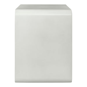 Moe's Home Cali Accent Table in White (17.75' x 17.75' x 14') - JK-1009-18