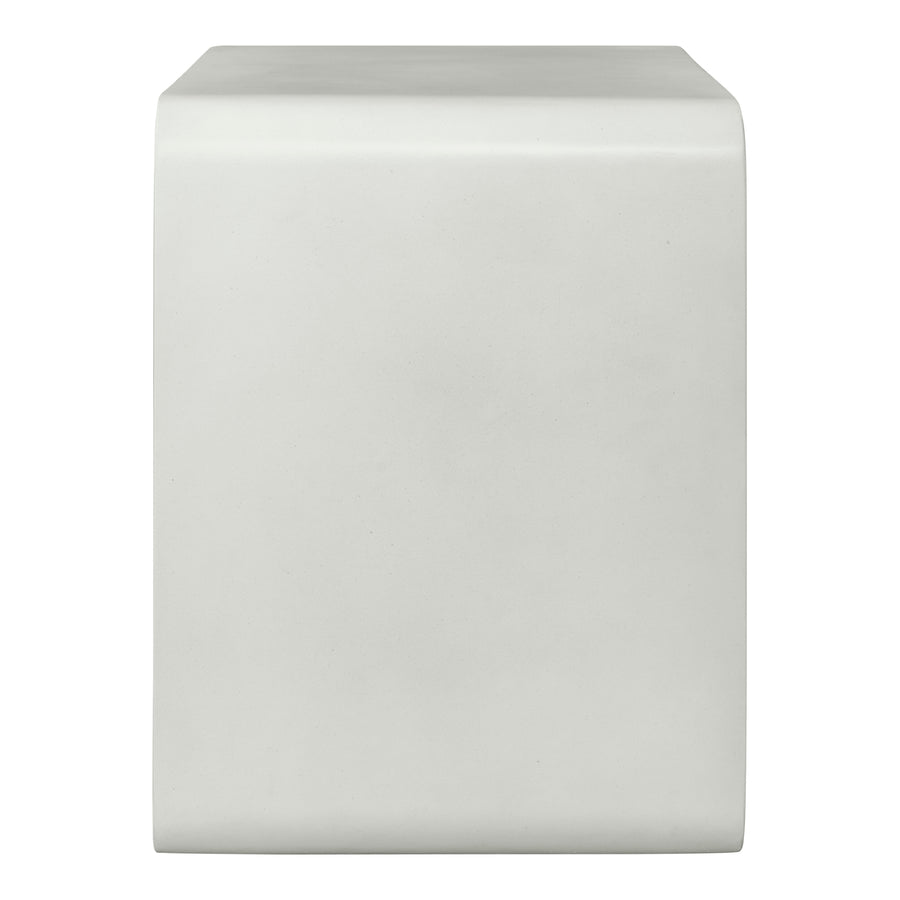 Moe's Home Cali Accent Table in White (17.75' x 17.75' x 14') - JK-1009-18