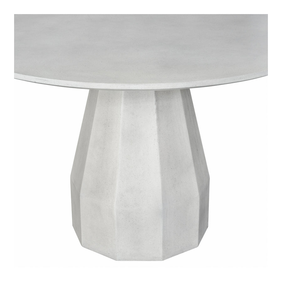 Moe's Home Templo Dining Table in Antique White (30' x 47' x 47') - JK-1010-18