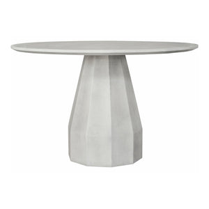 Moe's Home Templo Dining Table in Antique White (30' x 47' x 47') - JK-1010-18
