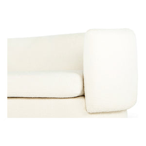 Moe's Home Koba Sofa in White (29.5' x 83.75' x 33.75') - JM-1001-18
