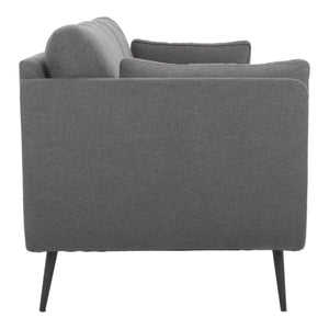 Moe's Home Rodrigo Sofa in Dark Grey (34' x 82' x 33') - JM-1015-02