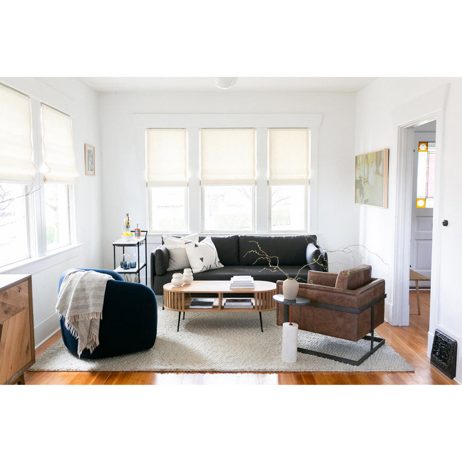 Moe's Home Rodrigo Sofa in Dark Grey (34' x 82' x 33') - JM-1015-02