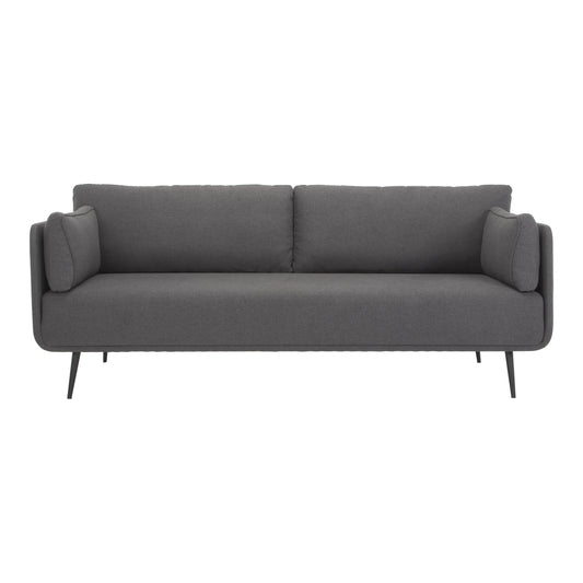 Moe's Home Rodrigo Sofa in Dark Grey (34" x 82" x 33") - JM-1015-02