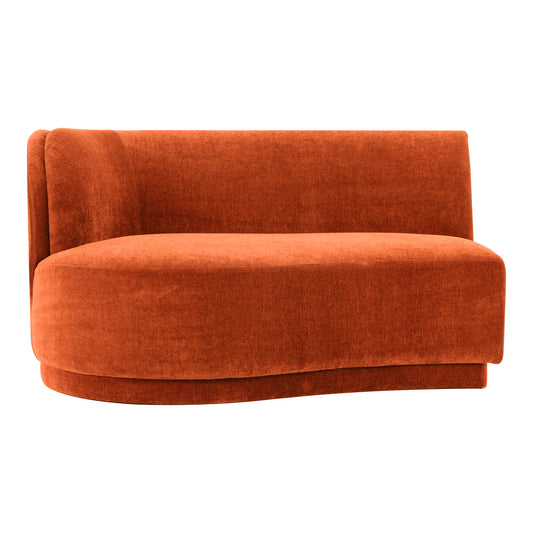Moe's Home Yoon Chaise in Fired Rust (32.25" x 59.5" x 46") - JM-1017-06