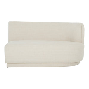 Moe's Home Yoon Sofa in Sweet Cream (32.25' x 59.5' x 35.5') - JM-1018-05