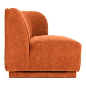 Moe's Home Yoon Sofa in Fired Rust (32.25' x 59.5' x 35.5') - JM-1018-06