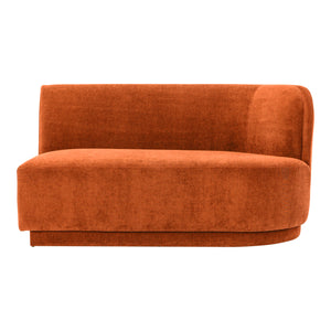 Moe's Home Yoon Sofa in Fired Rust (32.25' x 59.5' x 35.5') - JM-1018-06
