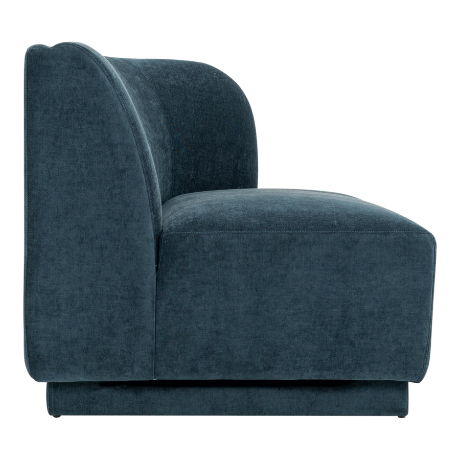 Moe's Home Yoon Sofa in Nightshade Blue (32.25' x 59.5' x 35.5') - JM-1018-45