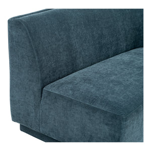 Moe's Home Yoon Sofa in Nightshade Blue (32.25' x 59.5' x 35.5') - JM-1018-45