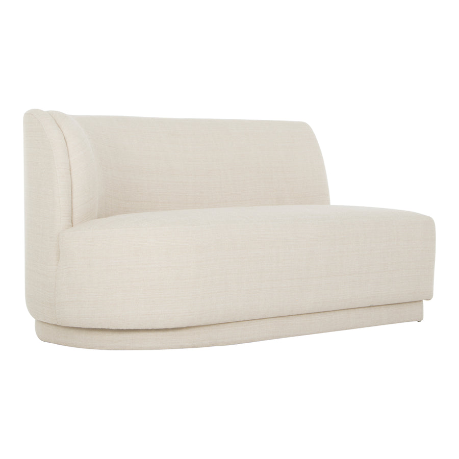 Moe's Home Yoon Sofa in Sweet Cream (32.25' x 59.5' x 35.5') - JM-1019-05
