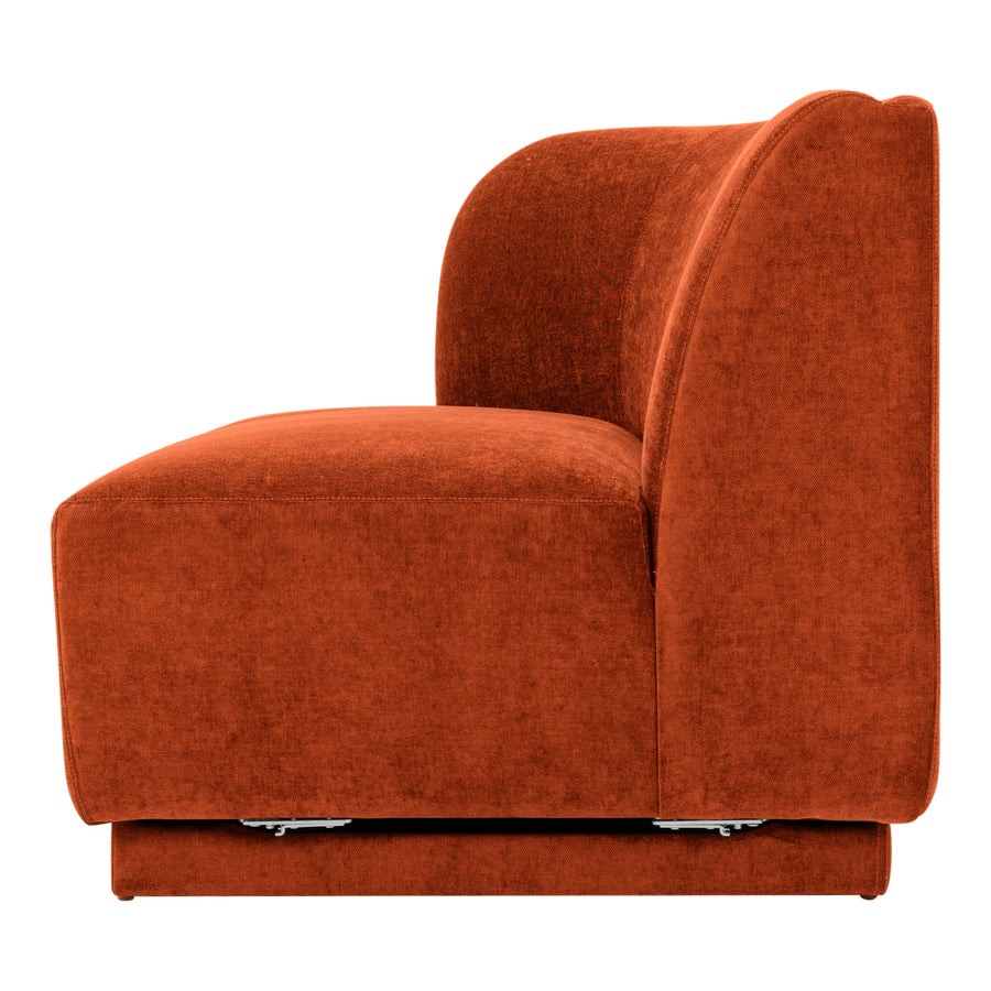 Moe's Home Yoon Sofa in Fired Rust (32.25' x 59.5' x 35.5') - JM-1019-06