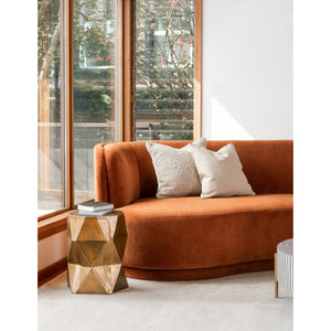 Moe's Home Yoon Sofa in Fired Rust (32.25' x 59.5' x 35.5') - JM-1019-06