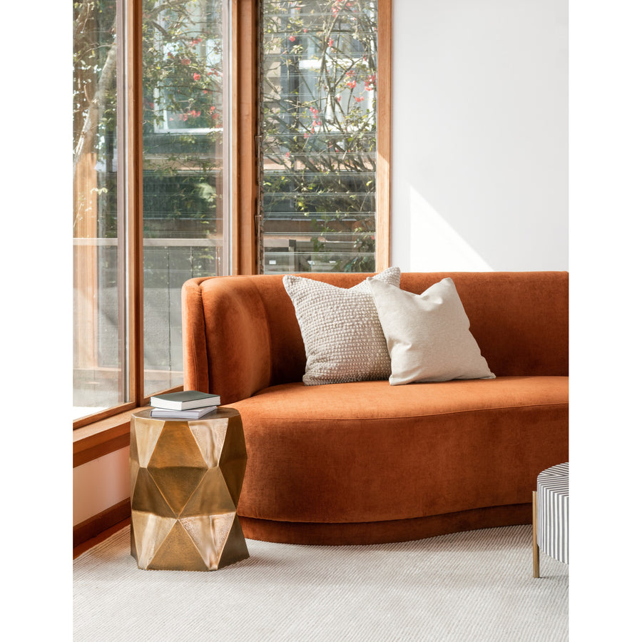 Moe's Home Yoon Sofa in Fired Rust (32.25' x 59.5' x 35.5') - JM-1019-06