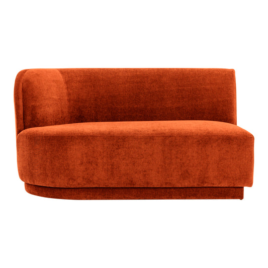 Moe's Home Yoon Sofa in Fired Rust (32.25" x 59.5" x 35.5") - JM-1019-06