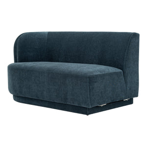 Moe's Home Yoon Sofa in Nightshade Blue (32.25' x 59.5' x 35.5') - JM-1019-45