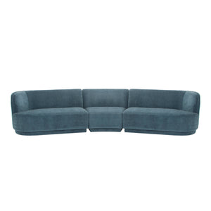 Moe's Home Yoon Sectional in Nightshade Blue (32.25' x 147.5' x 72.5') - JM-1021-45