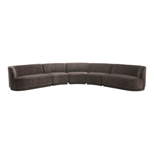 Moe's Home Yoon Sectional in Umbra Grey (32.25' x 146.5' x 144.5') - JM-1022-25