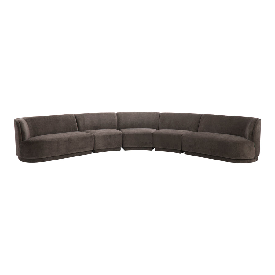 Moe's Home Yoon Sectional in Umbra Grey (32.25' x 146.5' x 144.5') - JM-1022-25