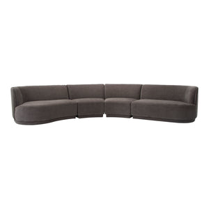 Moe's Home Yoon Sectional in Umbra Grey (32.25' x 158.5' x 107.7') - JM-1024-25