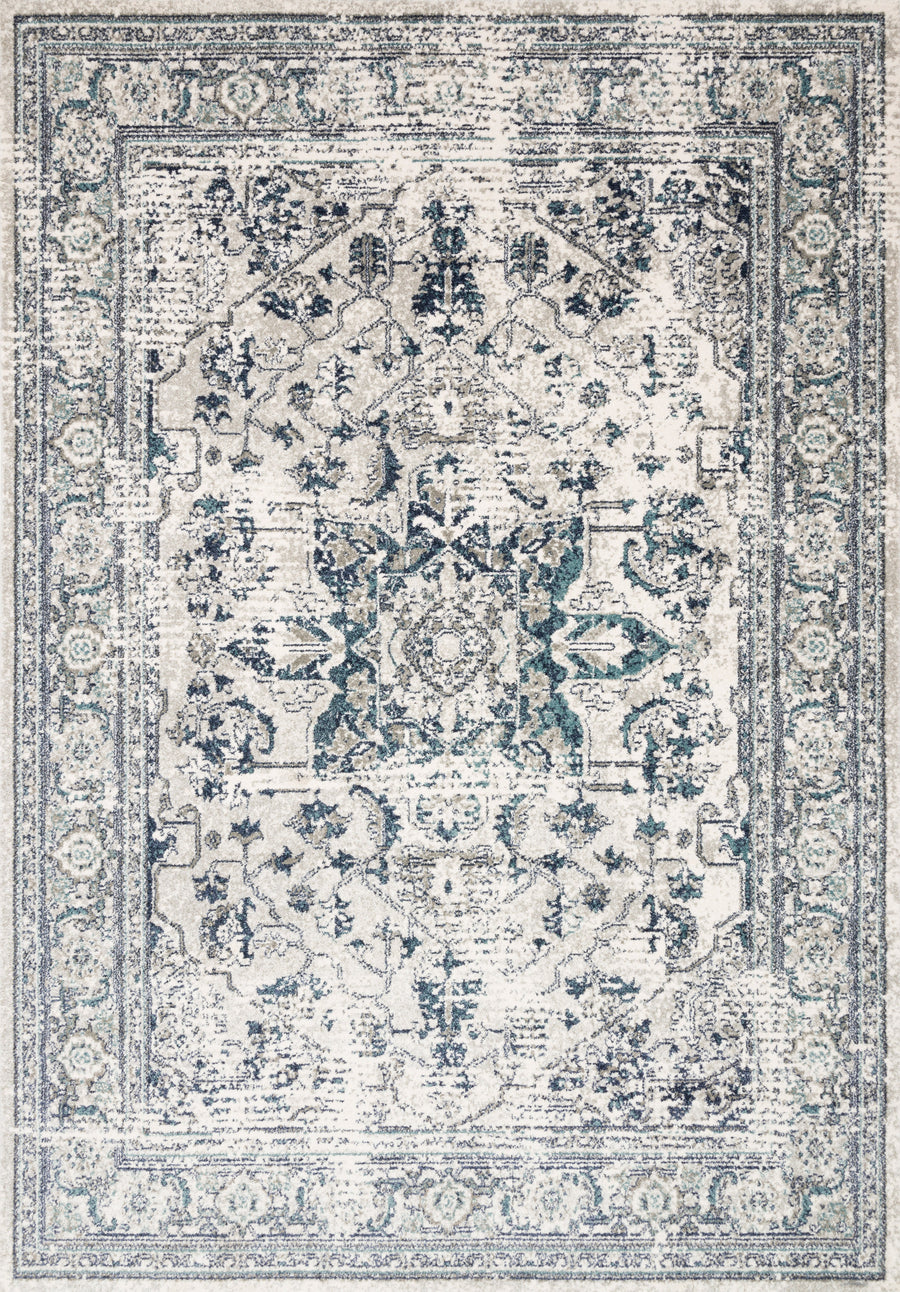 Joaquin Rug in Lt. Green & Blue