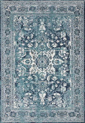 Joaquin Rug in Ocean & Ivory