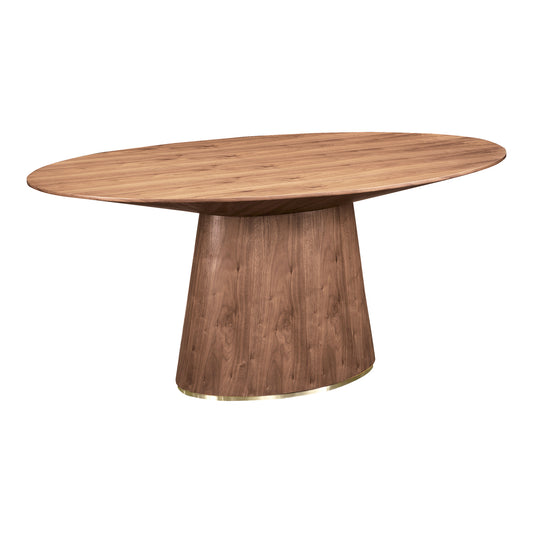 Moe's Home Otago Dining Table in Walnut (29.5" x 71" x 43") - KC-1007-03