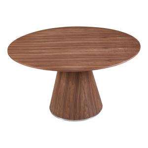Moe's Home Otago Dining Table in Walnut (30' x 54' x 54') - KC-1029-03