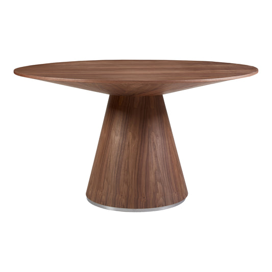 Moe's Home Otago Dining Table in Walnut (30" x 54" x 54") - KC-1029-03