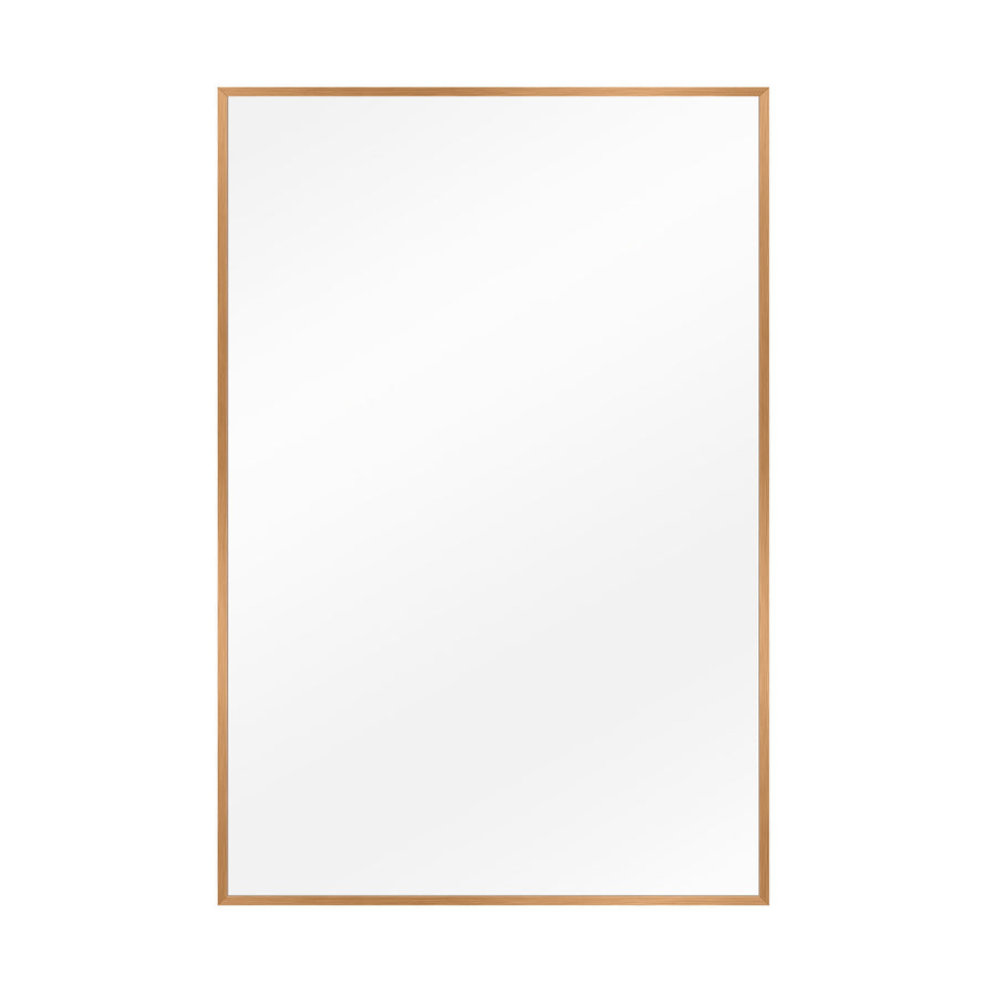 36-in H x 24-in W Wall Mirror Gold