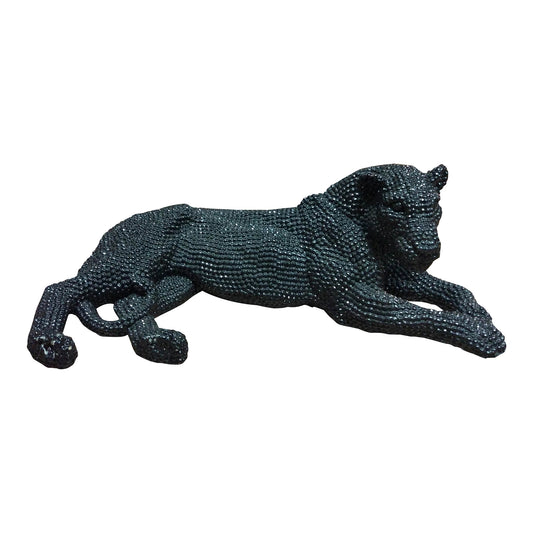 Moe's Home Panthera Statue in Black (14" x 40" x 20") - LA-1055-02