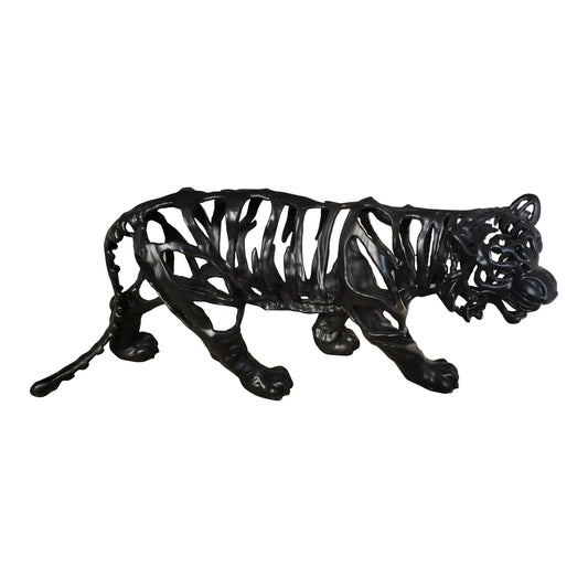Moe's Home Tiger Statue in Black (14" x 33" x 11") - LA-1079-02