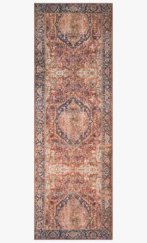 Layla Rug in Red & Navy