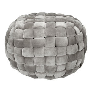 Moe's Home Jazzy Ottoman in Charcoal (15' x 23' x 23') - LK-1005-07