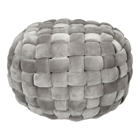 Moe's Home Jazzy Ottoman in Charcoal (15" x 23" x 23") - LK-1005-07