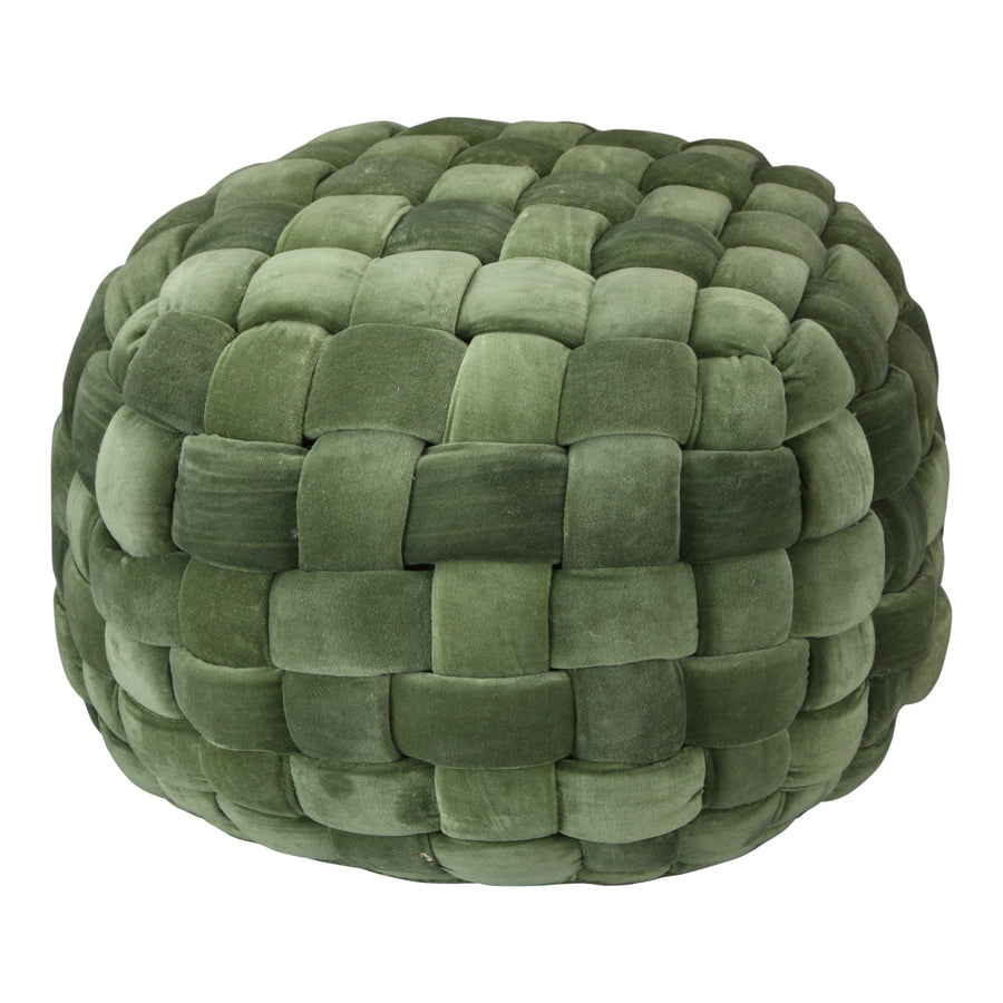 Moe's Home Jazzy Ottoman in Chartreuse (15' x 23' x 23') - LK-1005-08