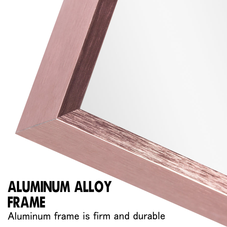 36-in H x 24-in W Wall Mirror Rose Gold
