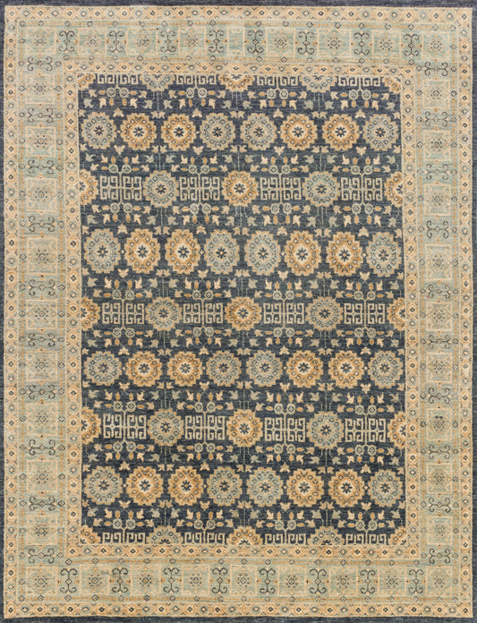 Majestic Rug in Indigo & Lt. Blue