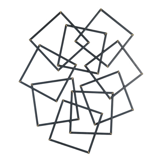 Moe's Home Quad Wall Sculpture in Black (30.75" x 32" x 1.5") - MH-1075-02