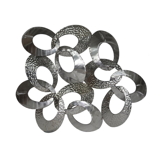 Moe's Home Looped Wall Sculpture in Silver (33" x 39" x 4") - MJ-1008-30