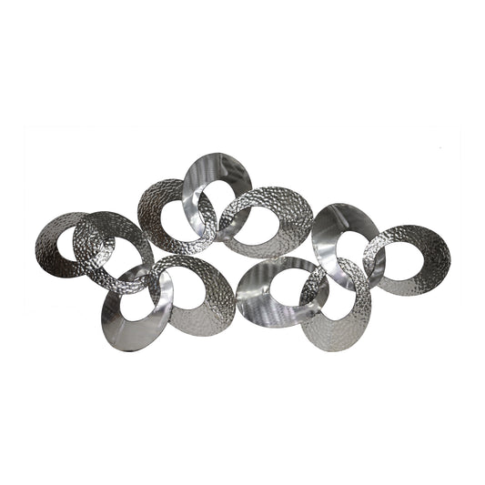 Moe's Home Looped Wall Sculpture in Silver (29.5" x 63" x 4") - MJ-1009-30