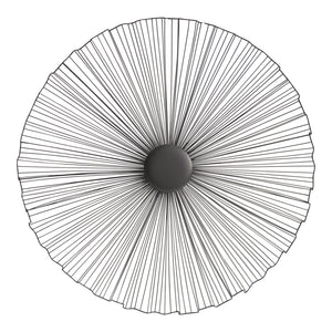 Moe's Home Camelia Wall Sculpture in Black (28.5' x 28' x 1.5') - MJ-1048-02