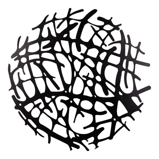 Moe's Home Motif Wall Sculpture in Black (30" x 30" x 2") - MJ-1049-02