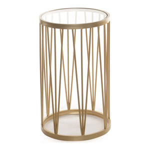 Moe's Home Lali Accent Table in Gold (21' x 14' x 14') - MJ-1055-32