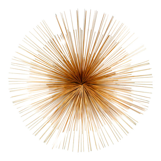 Moe's Home Starburst Wall Sculpture in Gold (32" x 32" x 6") - MK-1011-32