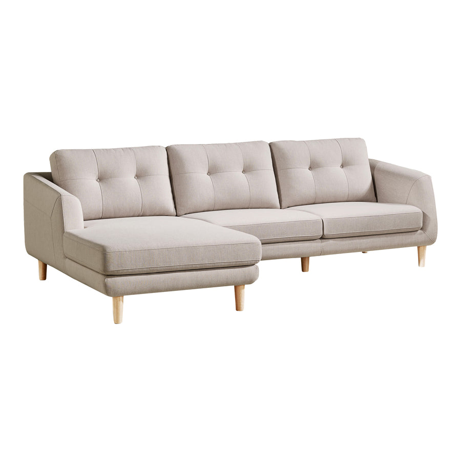 Moe's Home Corey Sectional in Beige (34' x 106' x 52') - MT-1002-29-L