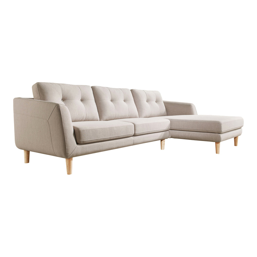 Moe's Home Corey Sectional in Beige (34' x 106' x 52') - MT-1002-29-R