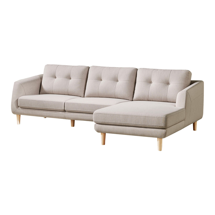 Moe's Home Corey Sectional in Beige (34' x 106' x 52') - MT-1002-29-R