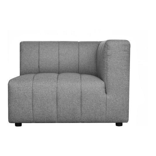 Moe's Home Lyric Corner Sectional in Grey (29" x 35.5" x 39") - MT-1023-15